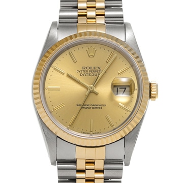 ロレックス デイトジャスト 16233 シャンパン メンズ 時計 【中古】【wristwatch】