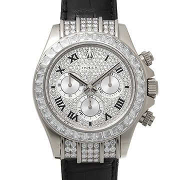 ロレックス コスモグラフ デイトナ 116599TBR ZER パヴェダイヤモンド/シルバー メンズ 時計 【中古】【wristwatch】