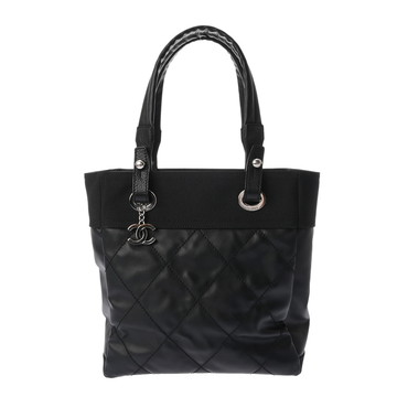 シャネル トート PM パリビアリッツ ブラック A34208 コーティングキャンバス レディース バッグ 【中古】【bag】