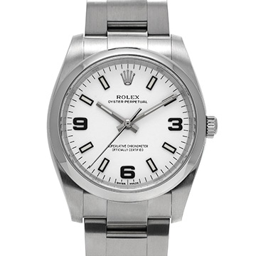 ロレックス エアキング 114200 ホワイト メンズ 時計 【中古】【wristwatch】