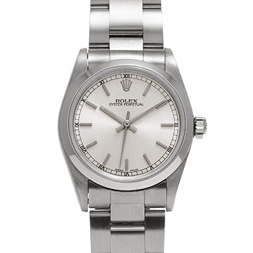 ロレックス オイスターパーペチュアル 77080 シルバー ユニセックス 時計 【中古】【wristwatch】