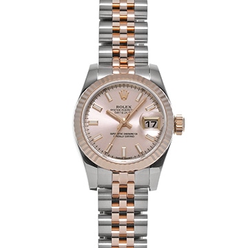 ロレックス デイトジャスト 179171 ピンク レディース 時計 【中古】【wristwatch】