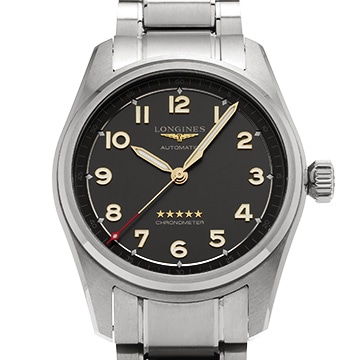 ロンジン スピリット L3.810.1.53.6 ブラック メンズ 時計 【中古】【wristwatch】