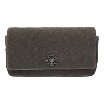 シャネル マトラッセ チェーンショルダー グレー ソフトキャビアスキン レディース バッグ 【中古】【bag】