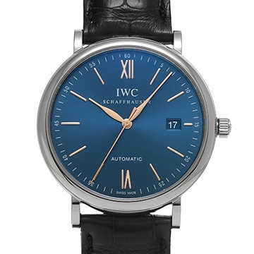 IWC ポートフィノ オートマティック IW356523 ブルー メンズ 時計 【中古】【wristwatch】