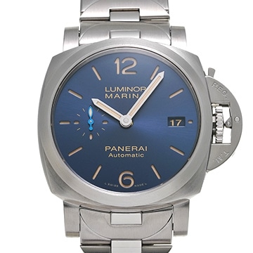 パネライ ルミノールマリーナ PAM01028 ブルー メンズ 時計 【中古】【wristwatch】