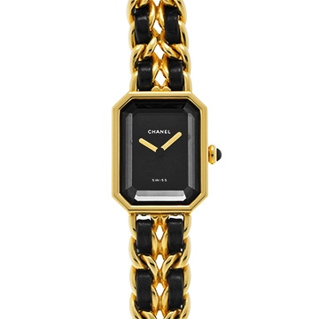 シャネル プルミエール S H0001 ブラック レディース 時計 【中古】【wristwatch】