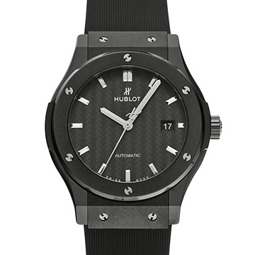 ウブロ クラシックフュージョン ブラックマジック 542.CM.1771.RX ブラックカーボン メンズ 時計 【中古】【wristwatch】