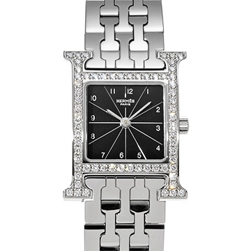 エルメス Hウォッチ HH1.230 ブラック レディース 時計 【中古】【wristwatch】