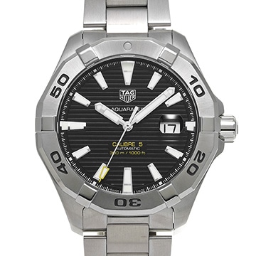 タグ ホイヤー アクアレーサー キャリバー5 WAY2010.BA0927 ブラック メンズ 時計 【中古】【wristwatch】