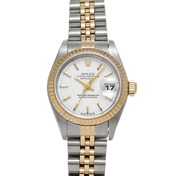 ロレックス デイトジャスト 79173 ホワイト レディース 時計 【中古】【wristwatch】