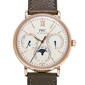 IWC ポートフィノ パーペチュアルカレンダー 42 IW344602 シルバーメッキ メンズ 時計 【中古】【wristwatch】