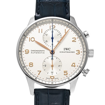 IWC ポルトギーゼ クロノグラフ IW371445 シルバー メンズ 時計 【中古】【wristwatch】