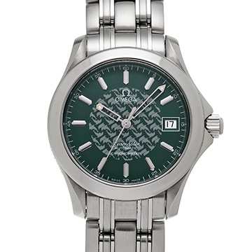 オメガ シーマスター 120 ジャックマイヨール 1998 2506.70 グリーン メンズ 時計 【中古】【wristwatch】