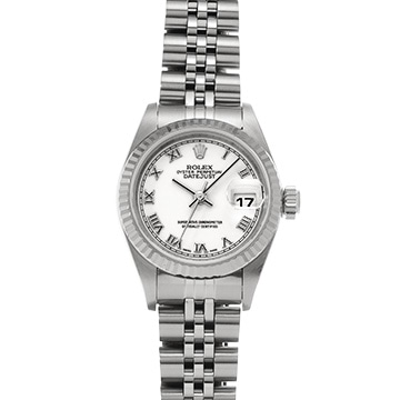 ロレックス デイトジャスト 79174 ホワイト レディース 時計 【中古】【wristwatch】