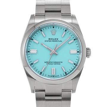 ロレックス オイスターパーペチュアル 36 126000 ターコイズブルー メンズ 時計 【中古】【wristwatch】
