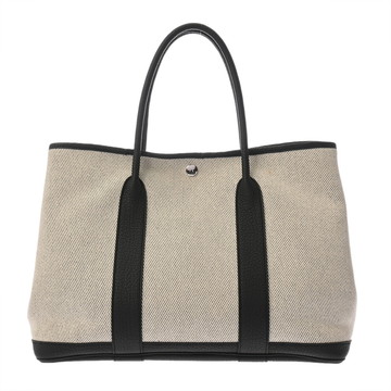 エルメス ガーデンパーティ PM  エクリュ/ブラック ネゴンダ/トワルアッシュ レディース バッグ 【中古】【bag】