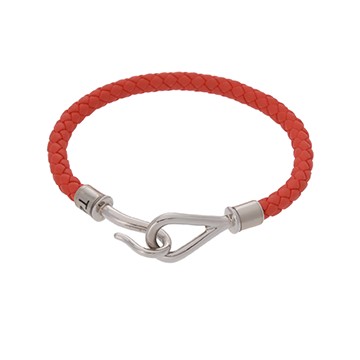 エルメス ジャンボ #T4 オレンジ/シルバー金具 ヴォースイフト レディース ジュエリー 【中古】【jewelry】