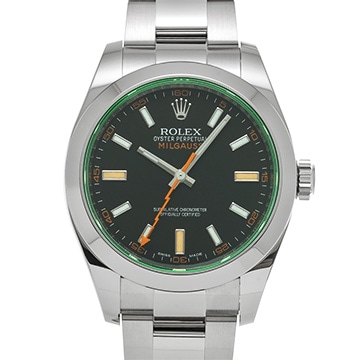 ロレックス ミルガウス 116400GV ブラック メンズ 時計 【中古】【wristwatch】