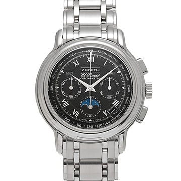 ゼニス クロノマスター T エルプリメロ 02.0240.410/23.M241 ブラック メンズ 時計 【中古】【wristwatch】