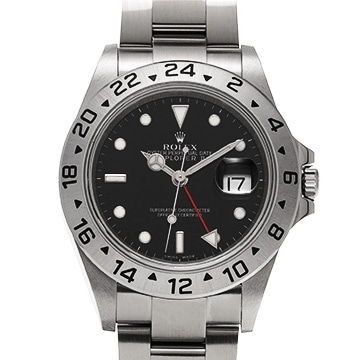 ロレックス エクスプローラーII 16570 ブラック メンズ 時計 【中古】【wristwatch】