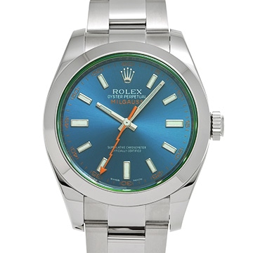 ロレックス ミルガウス 116400GV Zブルー メンズ 時計 【中古】【wristwatch】
