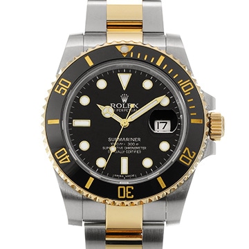 ロレックス サブマリーナ デイト 116613LN ブラック メンズ 時計 【中古】【wristwatch】