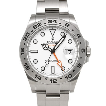 ロレックス エクスプローラーII 216570 ホワイト メンズ 時計 【中古】【wristwatch】