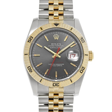 ロレックス デイトジャスト ターノグラフ 116263 グレー メンズ 時計 【中古】【wristwatch】