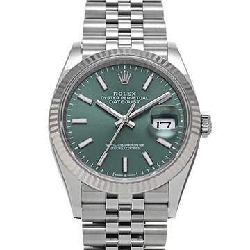 ロレックス デイトジャスト 36 126234 ミントグリーン メンズ 時計 【新品】【wristwatch】