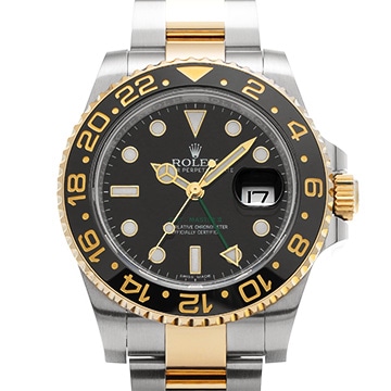 ロレックス GMTマスターII 116713LN ブラック メンズ 時計 【中古】【wristwatch】