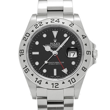 ロレックス エクスプローラーII 16570 ブラック メンズ 時計 【中古】【wristwatch】