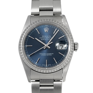 ロレックス デイトジャスト 16220 ブルー メンズ 時計 【中古】【wristwatch】