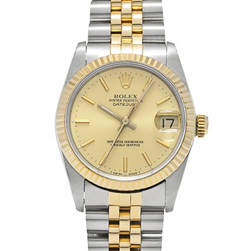 ロレックス デイトジャスト 68273 シャンパン ユニセックス 時計 【中古】【wristwatch】