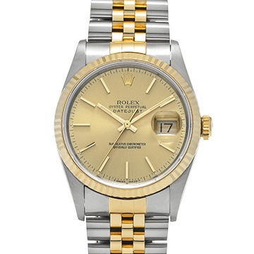 ロレックス デイトジャスト 16233 シャンパン メンズ 時計 【中古】【wristwatch】