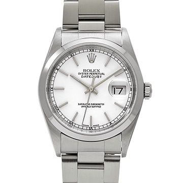 ロレックス デイトジャスト 16200 ホワイト メンズ 時計 【中古】【wristwatch】