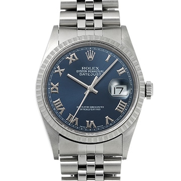 ロレックス デイトジャスト 36 16220 ブルー メンズ 時計 【中古】【wristwatch】