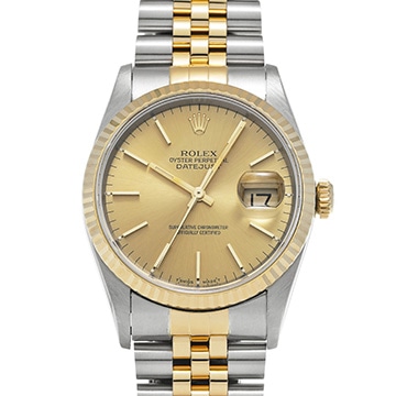 ロレックス デイトジャスト 16233 シャンパン メンズ 時計 【中古】【wristwatch】