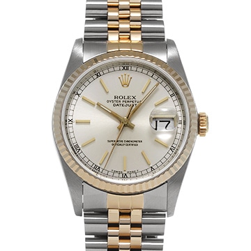 ロレックス デイトジャスト 16233 シルバー メンズ 時計 【中古】【wristwatch】