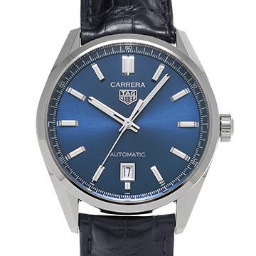 タグ ホイヤー カレラ キャリバー5 デイト WBN2112.FC6504 ブルー メンズ 時計 【中古】【wristwatch】