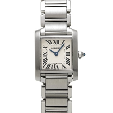 カルティエ タンクフランセーズ SM　 W51008Q3 シルバー レディース 時計 【中古】【wristwatch】