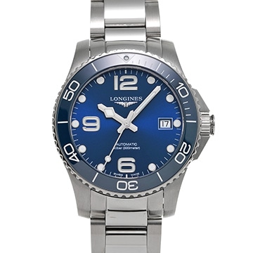 ロンジン ハイドロコンクエスト L3.780.4.96.6 ブルー メンズ 時計 【中古】【wristwatch】