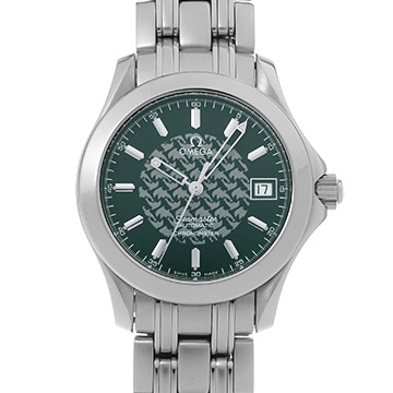 オメガ シーマスター 120 ジャックマイヨール 1998 2506.70 グリーン メンズ 時計 【中古】【wristwatch】