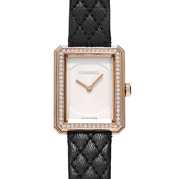 シャネル ボーイフレンド H6590 ホワイト レディース 時計 【中古】【wristwatch】