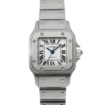 カルティエ サントス ガルベ SM W20054D6 シルバー レディース 時計 【中古】【wristwatch】