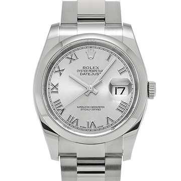 ロレックス デイトジャスト 36 116200 グレー メンズ 時計 【中古】【wristwatch】