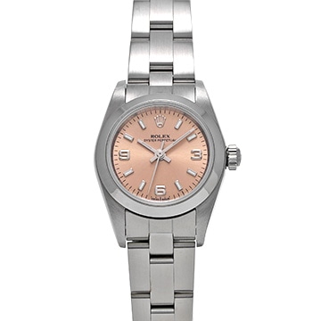 ロレックス オイスターパーペチュアル 76080 ピンク レディース 時計 【中古】【wristwatch】