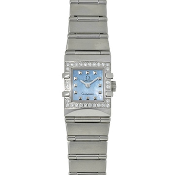 オメガ コンステレーション クアドラ  1537.74 ブルーシェル レディース 時計 【中古】【wristwatch】