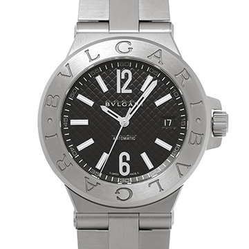 ブルガリ ディアゴノ DG40S ブラック メンズ 時計 【中古】【wristwatch】