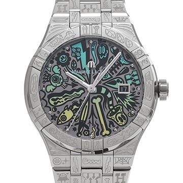 モーリス ラクロア アイコン オートマティック Wotto リミテッドエディション AI6008-SS009-090-1 グレー メンズ 時計 【中古】【wristwatch】